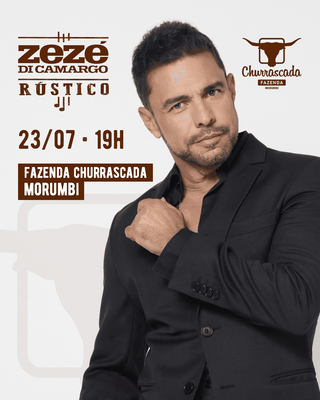 Zezé Di Camargo Rústico na Fazenda Churrascada Morumbi