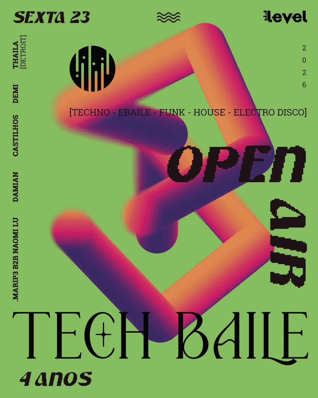 TECH BAILE - 4 ANOS