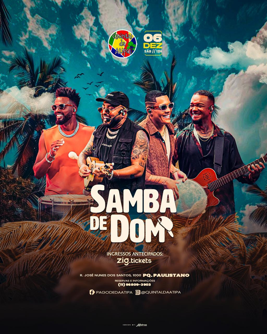 SAMBA DE DOM E SAMBA DO BUIU NO QUINTAL DA ATIPA