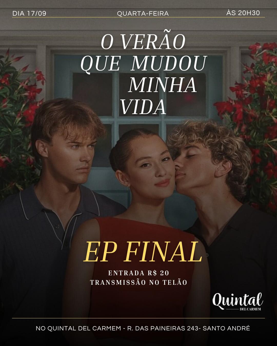 Transmissão do Episódio Final - O Verão que Mudou a Minha Vida