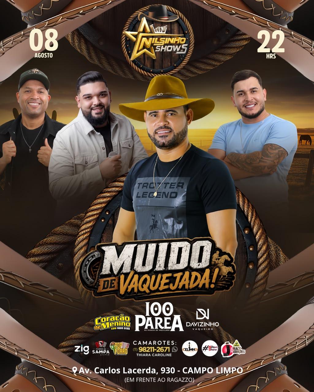 MUIDO DE VAQUEJADA NILSINHO 2.0 + 100 PAREA