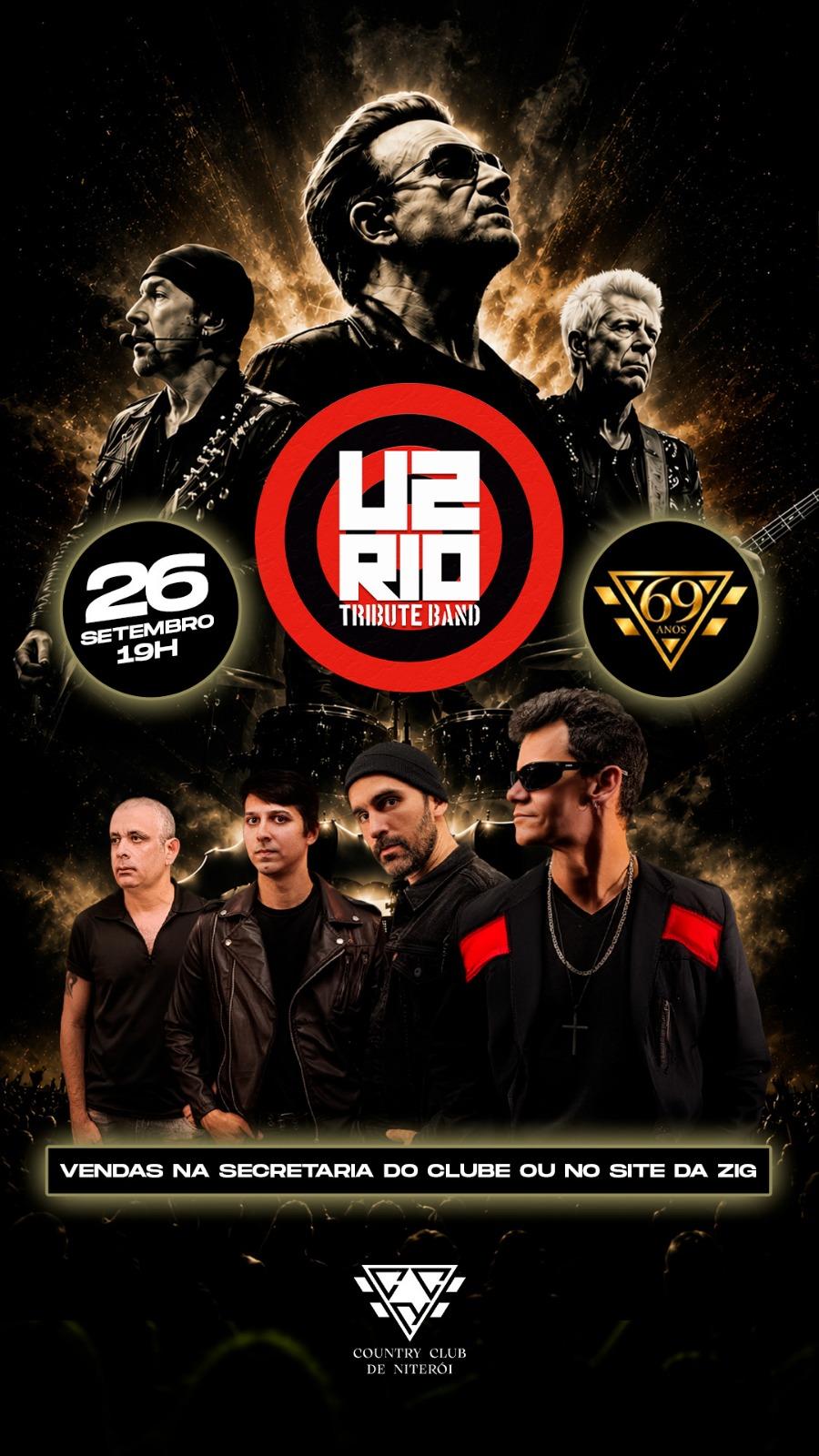 MÊS DE ANIVERSÁRIO DO COUNTRY - U2 RIO TRIBUTE BAND