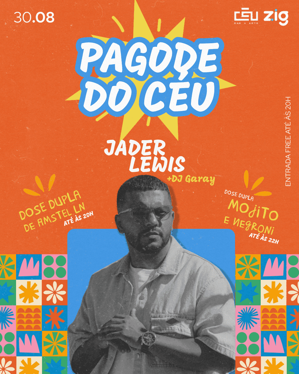 Pagode do Céu | Jader Lewis + DJ Garay | 30.08