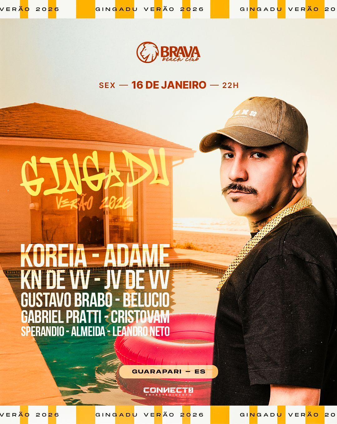 GINGADU VERÃO 2026 - BRAVA BEACH CLUB