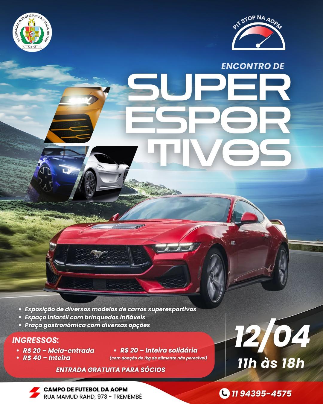 Pit Stop na AOPM - Encontro de Superesportivos
