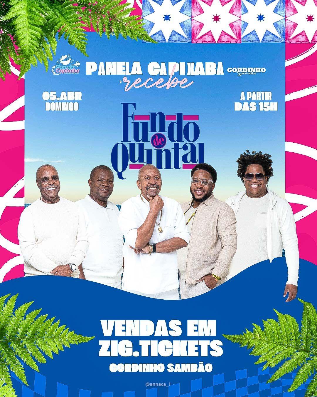 Panela Capixaba, onde tudo começou, recebe o grupo Fundo de Quintal