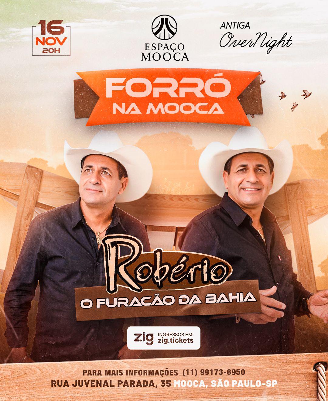 Robério o Furacão da Bahia no Espaço Mooca