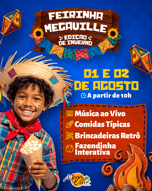 Feirinha Megaville -  01 e 02 de Agosto