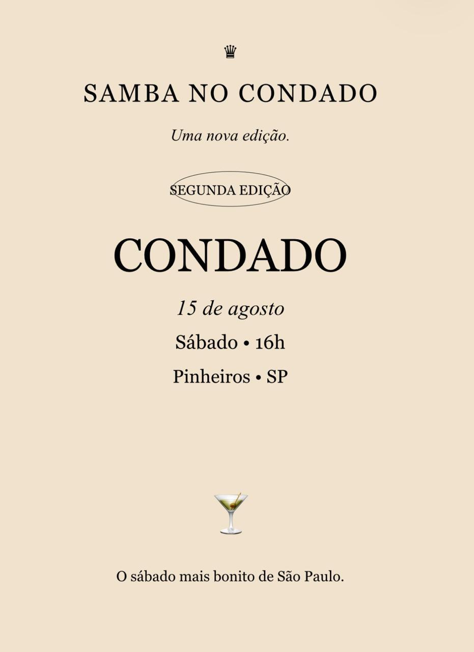 SAMBA NO CONDADO 15/08
