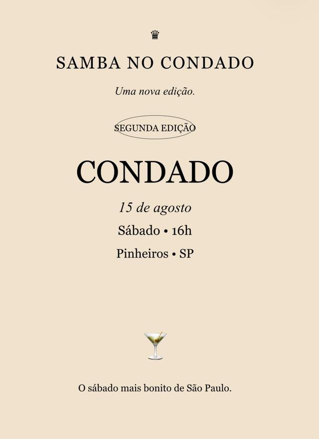 SAMBA NO CONDADO 15/08