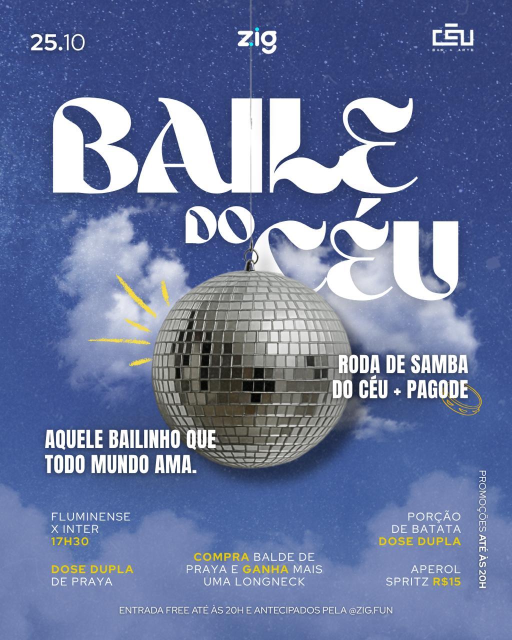 BAILE DO CÉU ||SAMBA FEIJÃO COM ARROZ + PAGODE DO CÉU ||
