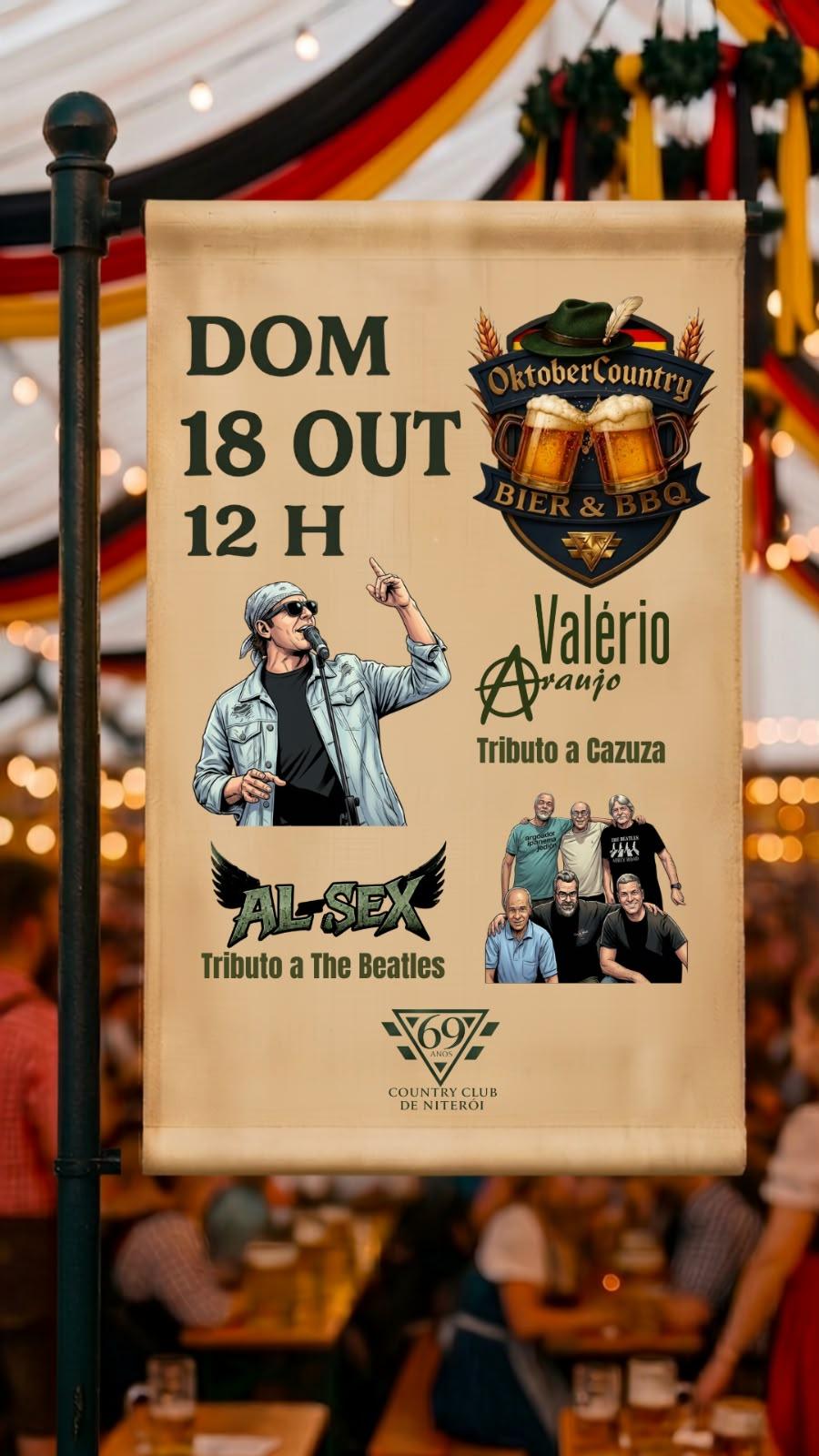 OKTOBERCOUNTRY - 18/10 COM VÁLERIO ARAÚJO E AL SEX