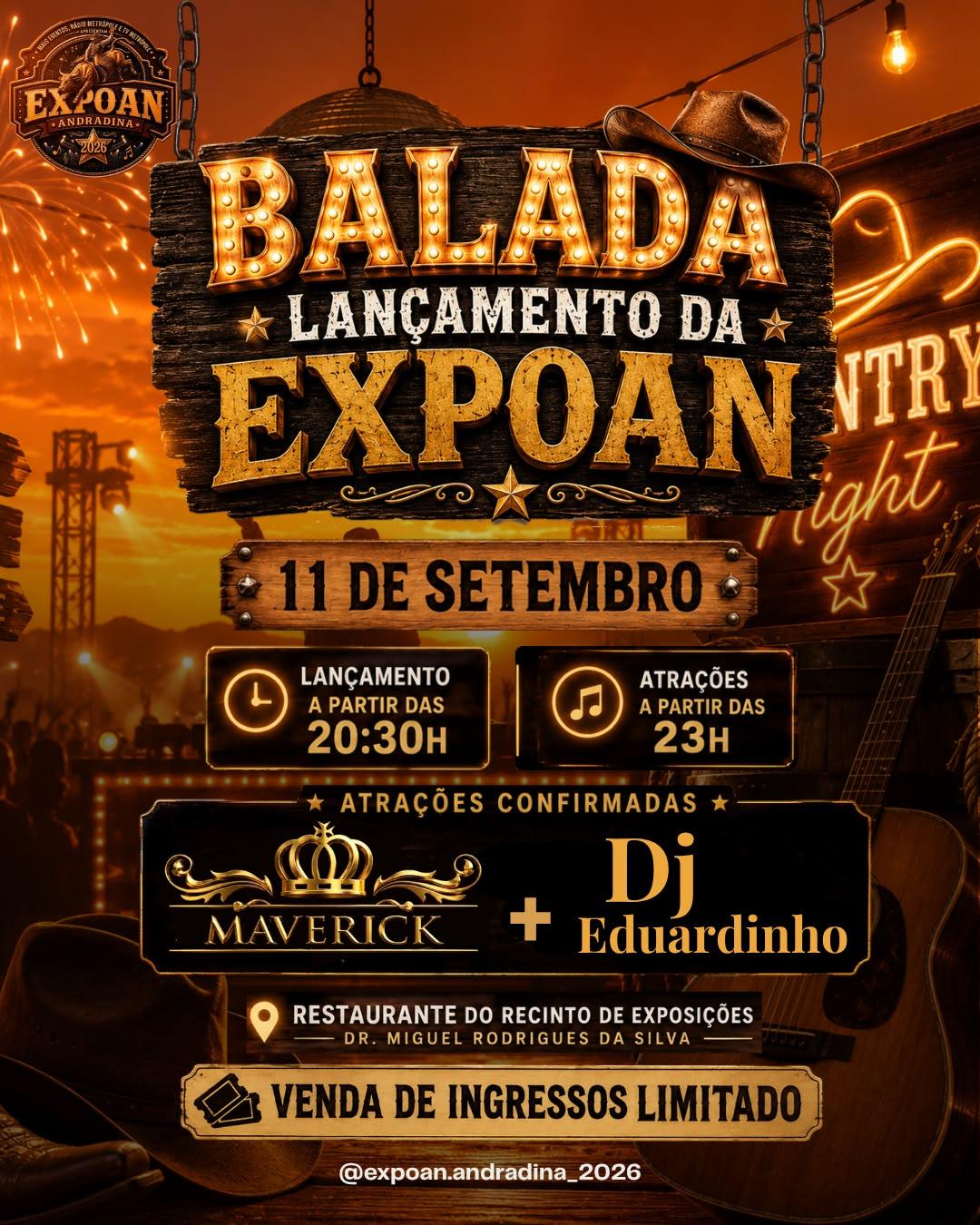 BALADA - LANÇAMENTO DA EXPOAN