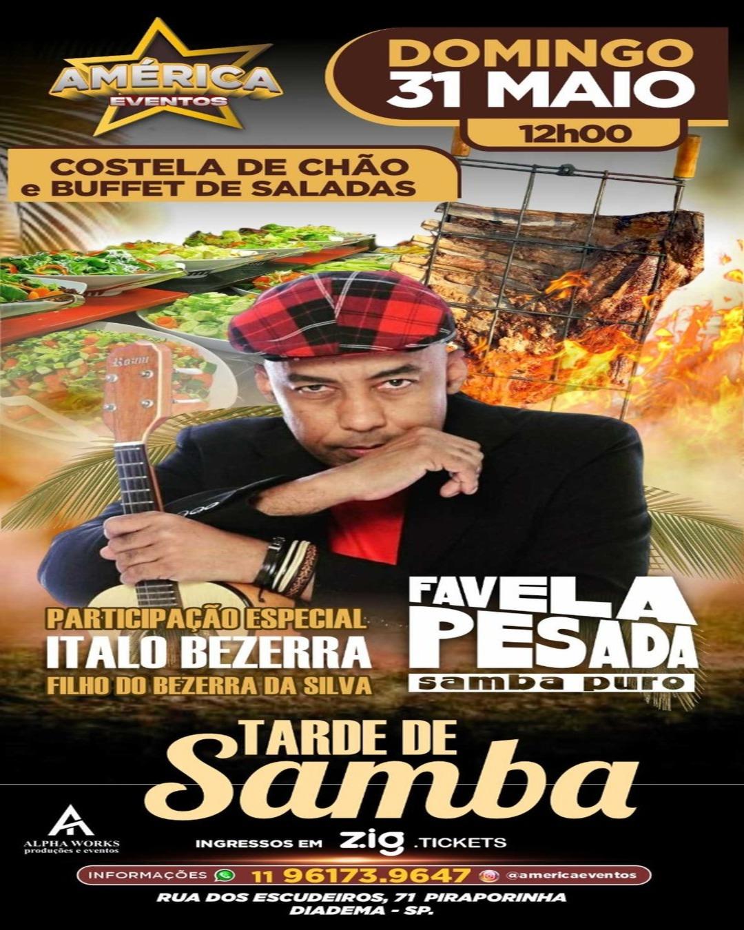 TARDE DE SAMBA  EM DIADEMA - COSTELA DE CHÃO