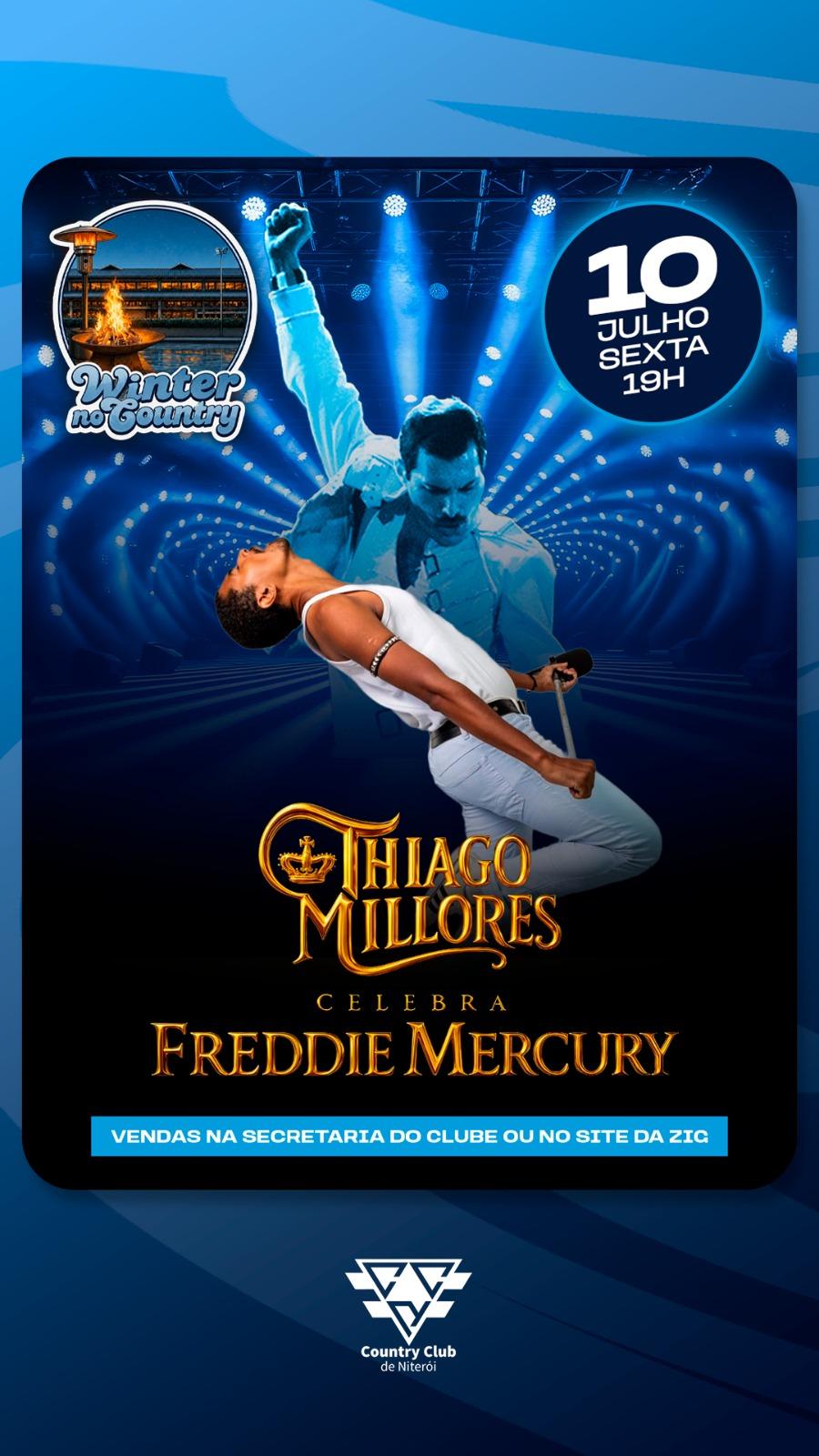THIAGO MILLORES CELEBRA FREDDIE MERCURY NO WINTER NO COUNTRY