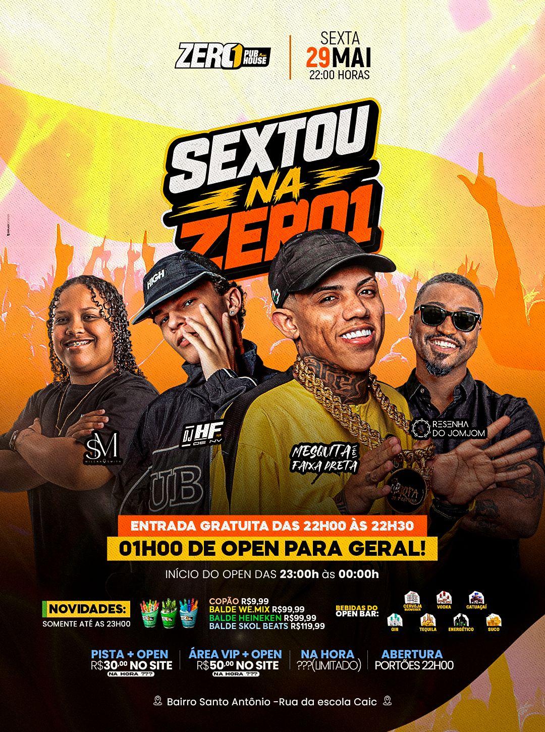 SEXTOU NA ZERO 1 - 29/05