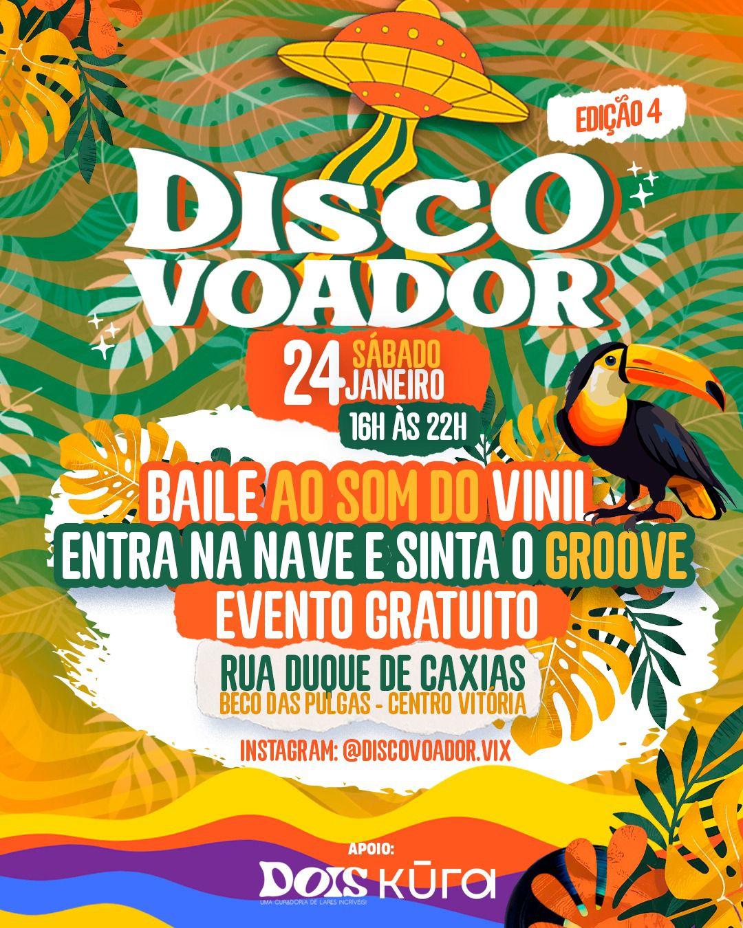 Disco Voador Baile ao som do vinil - 24/01