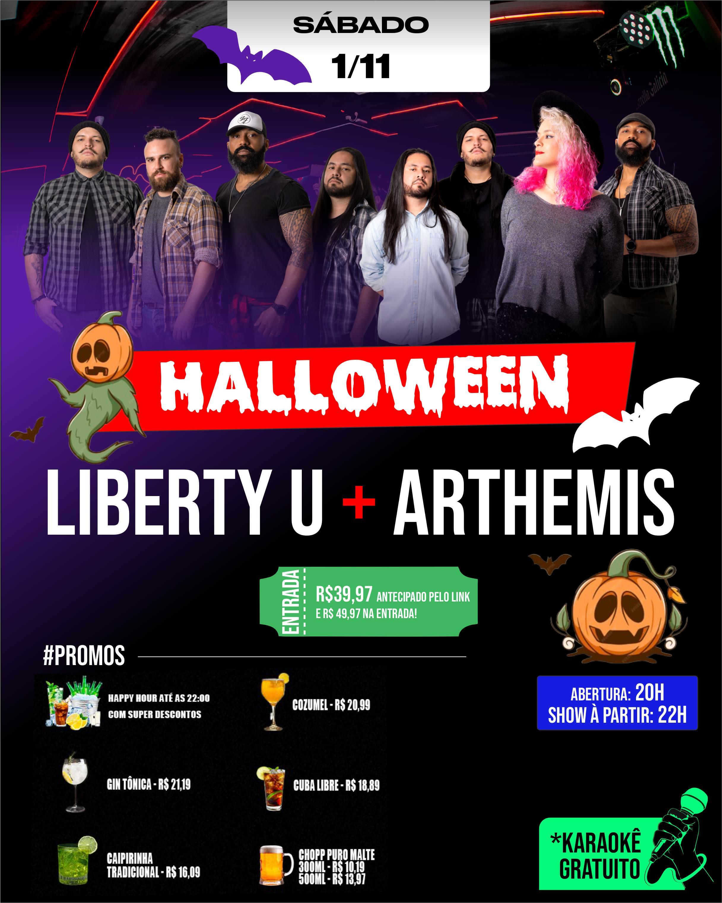 Halloween London Music Bar- Bandas Liberty U e Arthemis