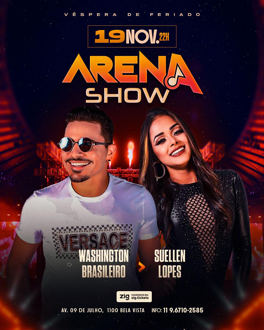 Washington Brasileiro no Arena Show