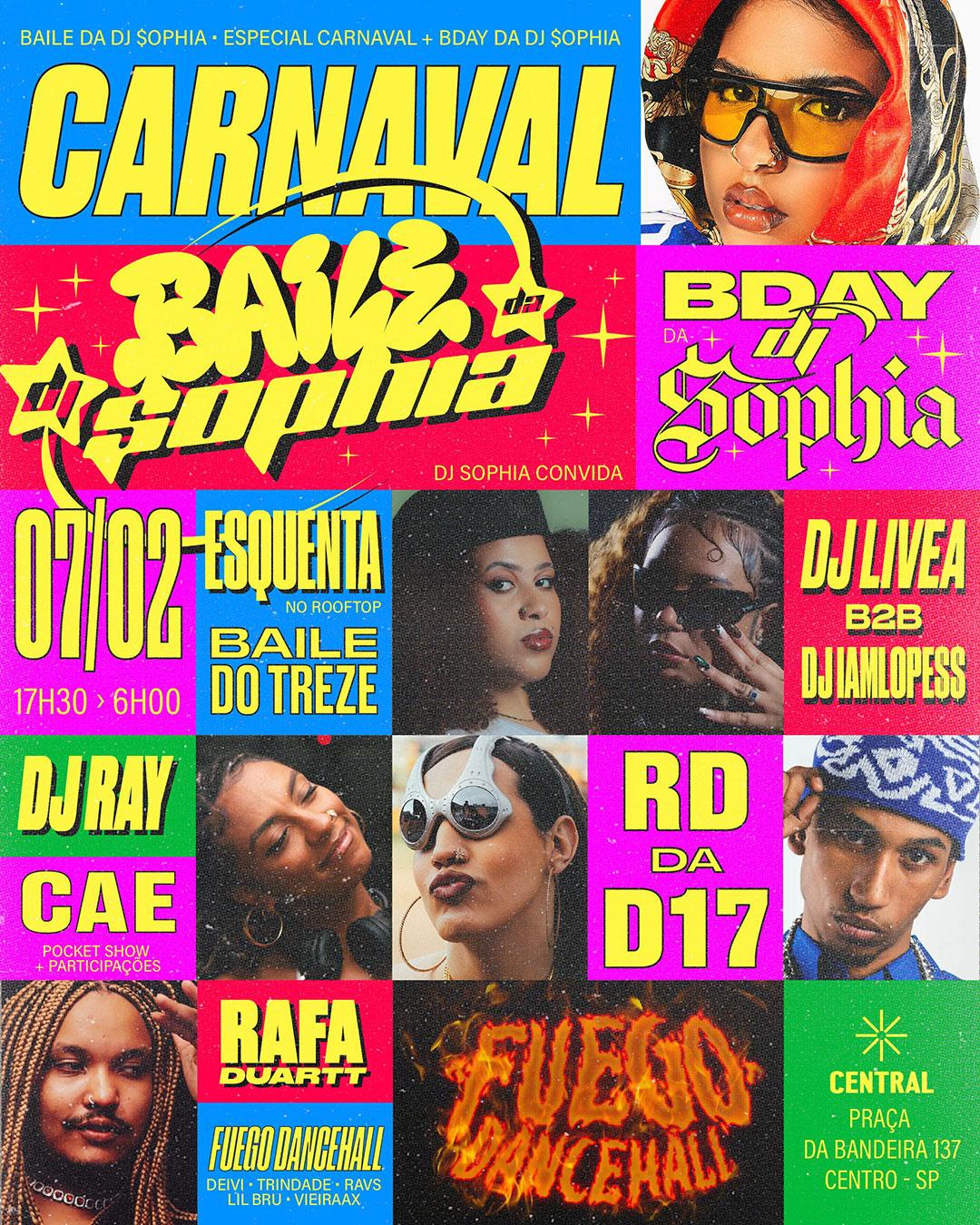 Baile da DJ Sophia + Especial after bloco Baile do Treze 