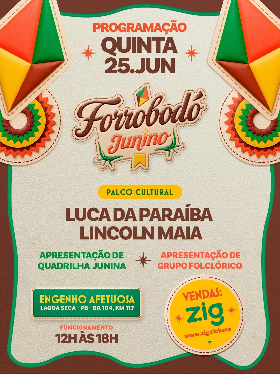 FORROBODÓ JUNINO - 25/06