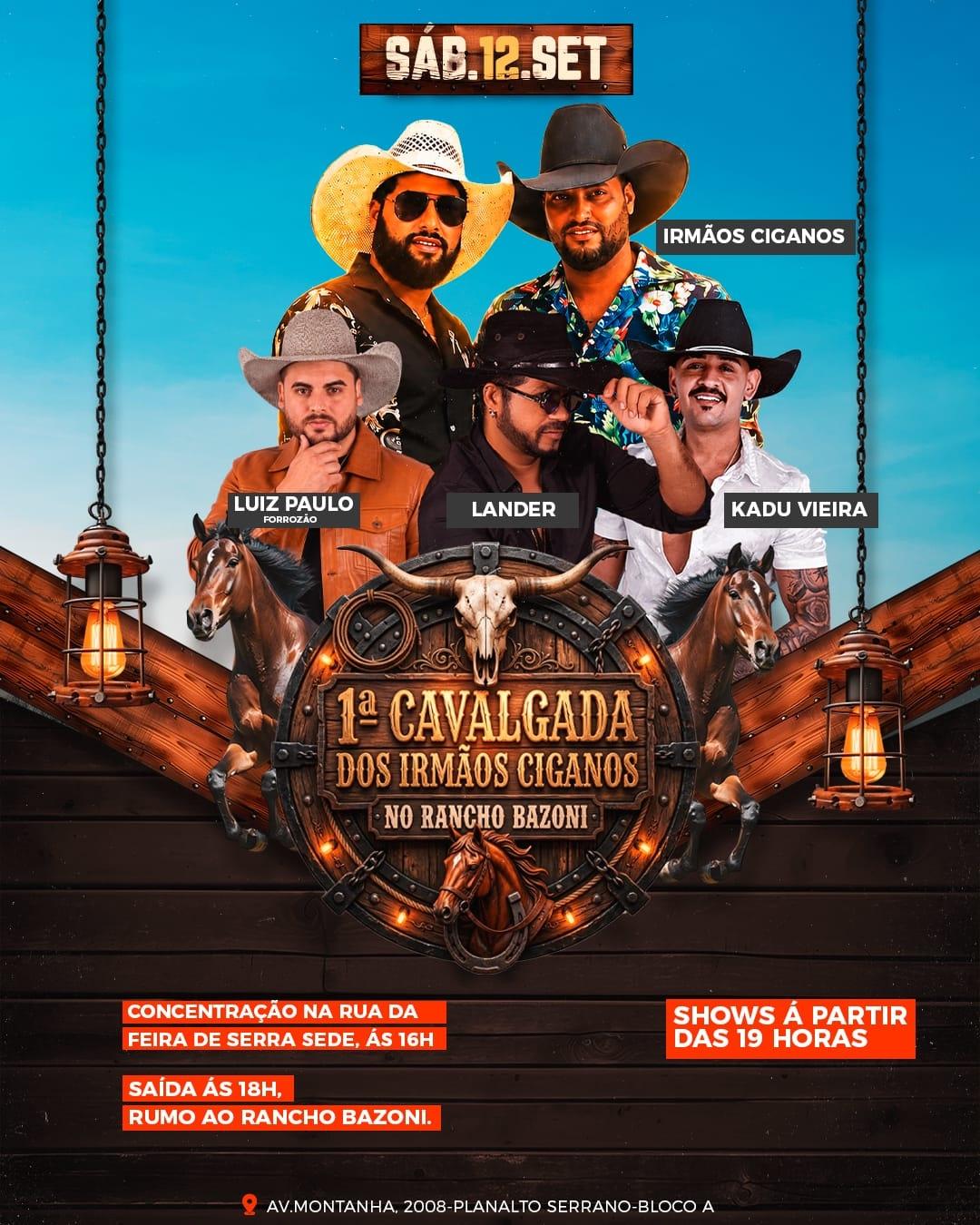 1ª Cavalgada Dos Irmãos Ciganos No Rancho Bazoni