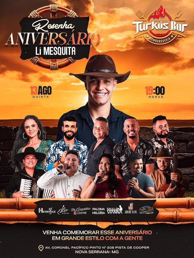 Resenha aniversário do Li Mesquita