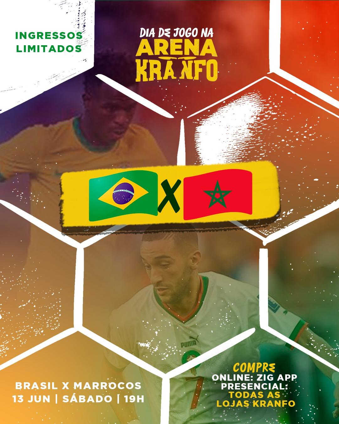 Arena Kranfo - Brasil x Marrocos