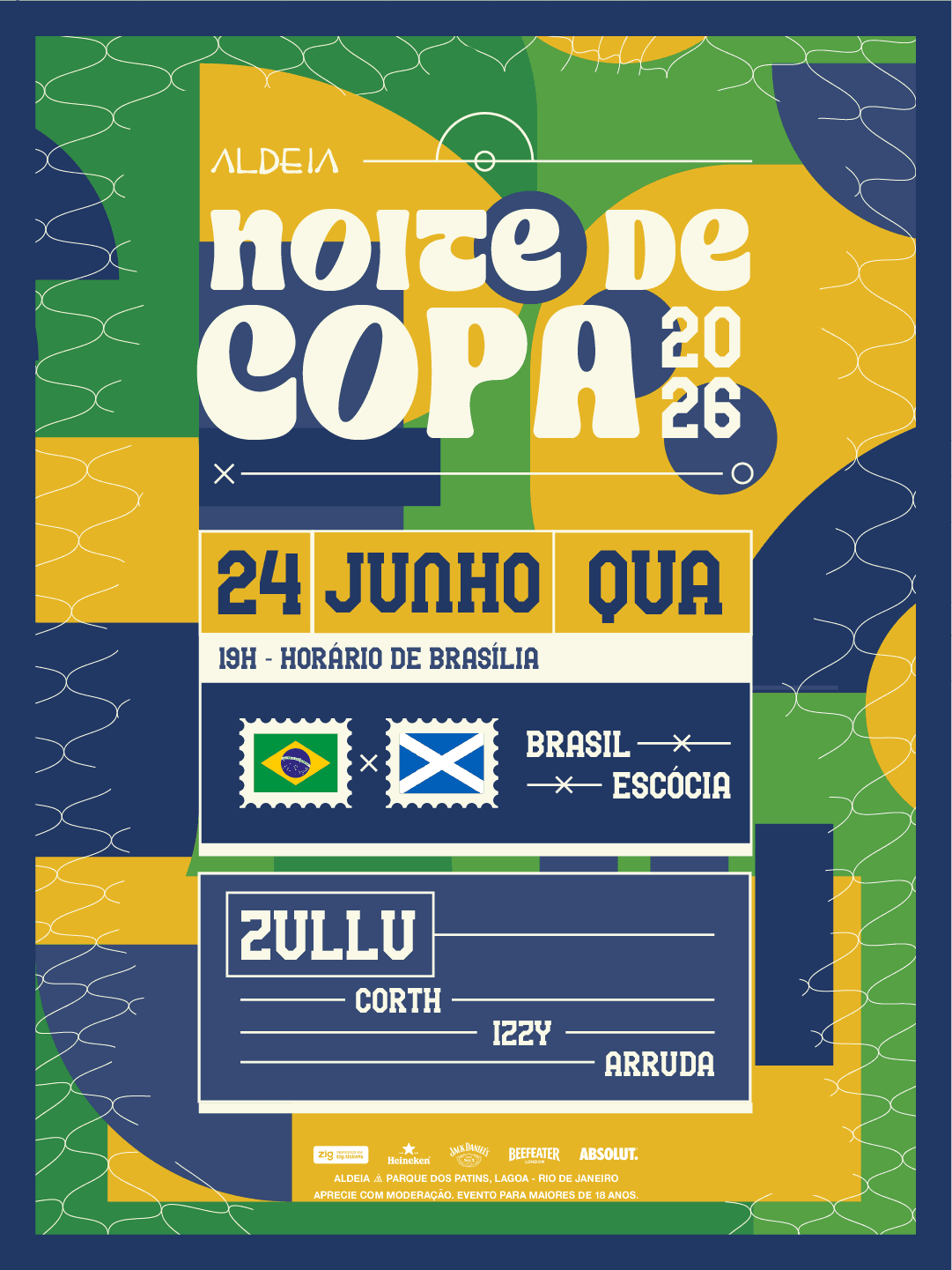 NOITE DE COPA - Aldeia Lagoa - 24/06