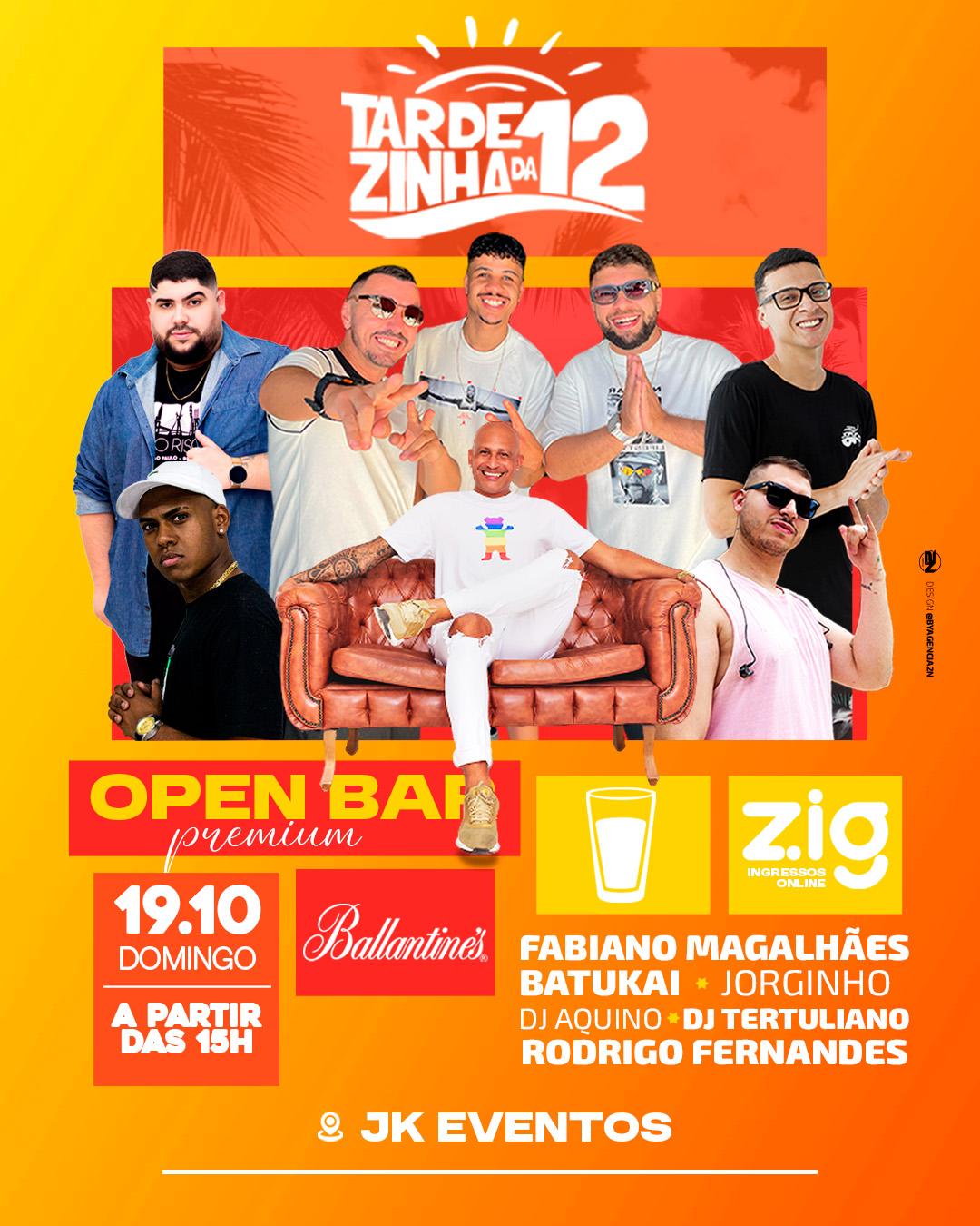 Tardezinha da 12 - OPEN BAR (19.10)