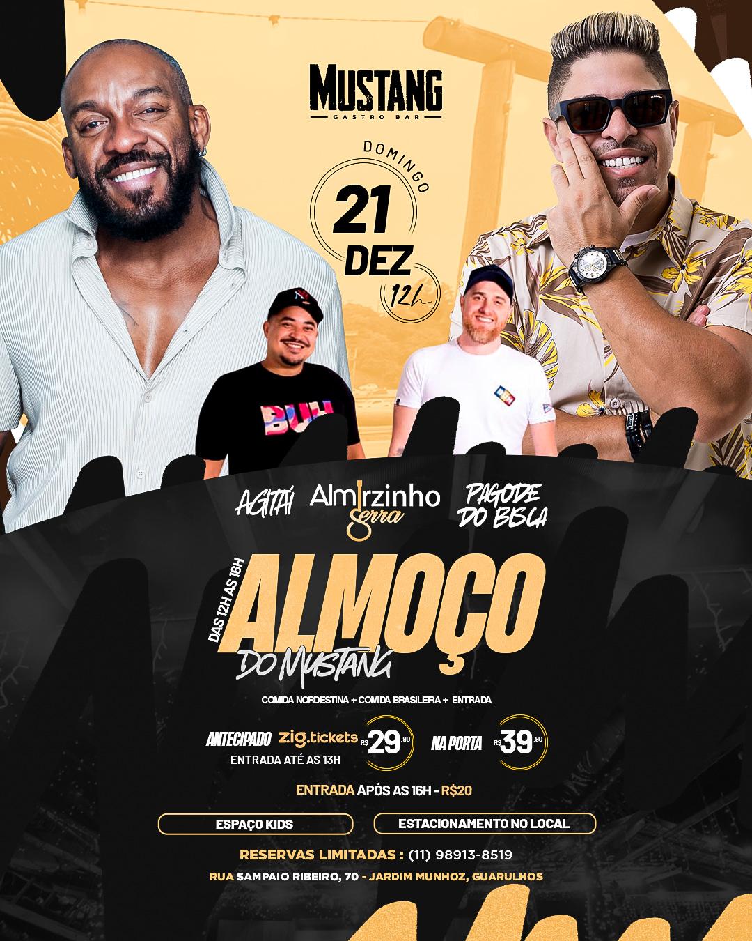 ALMOÇO DOMINGO 21/12/2025 NO MUSTANG GUARULHOS