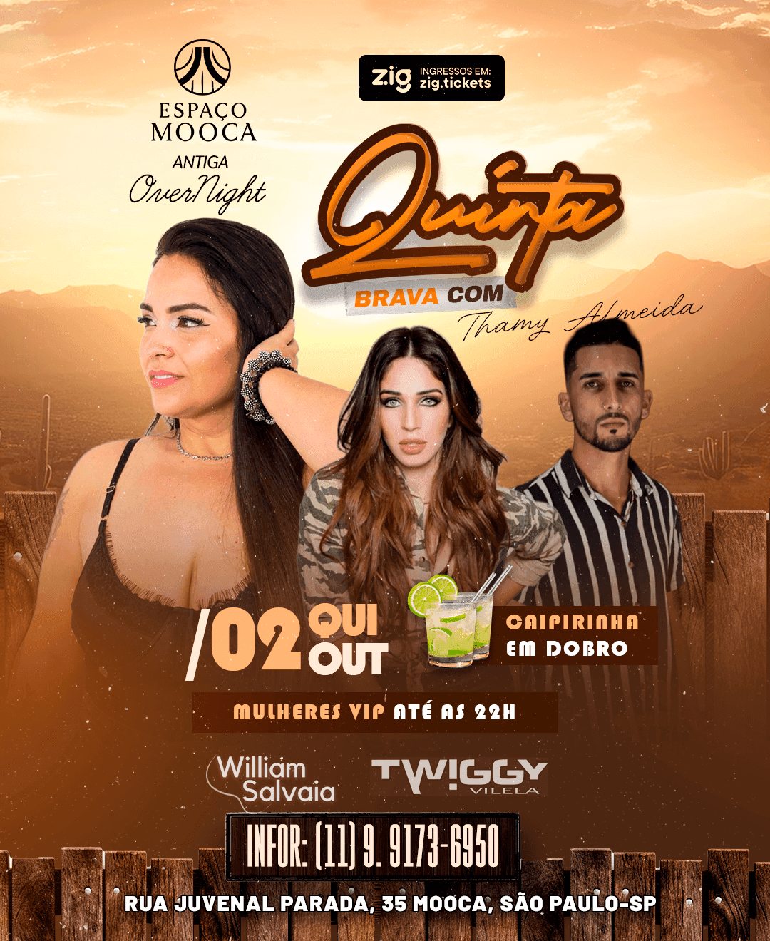 Quinta Brava – Thamy Almeida no Espaço Mooca