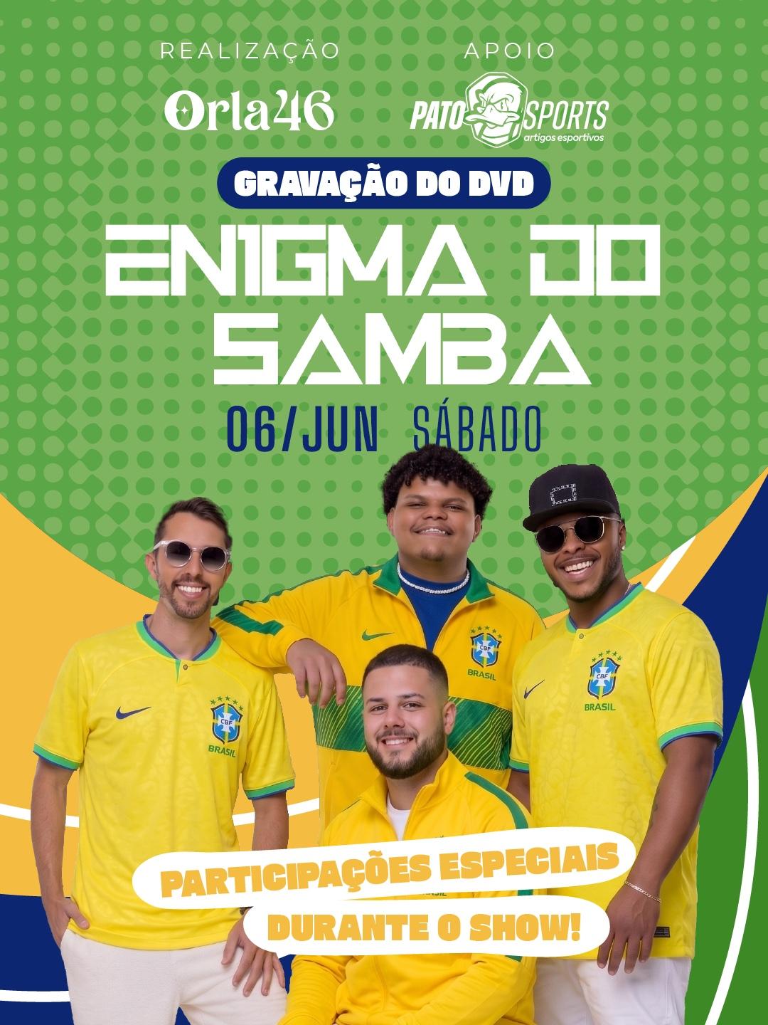 GRAVAÇÃO DO DVD ENIGMA DO SAMBA