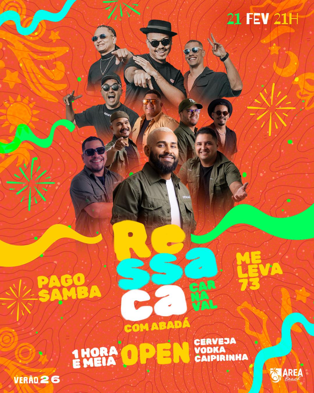 Ressaca de Carnaval - Cabana Area Beach 2026