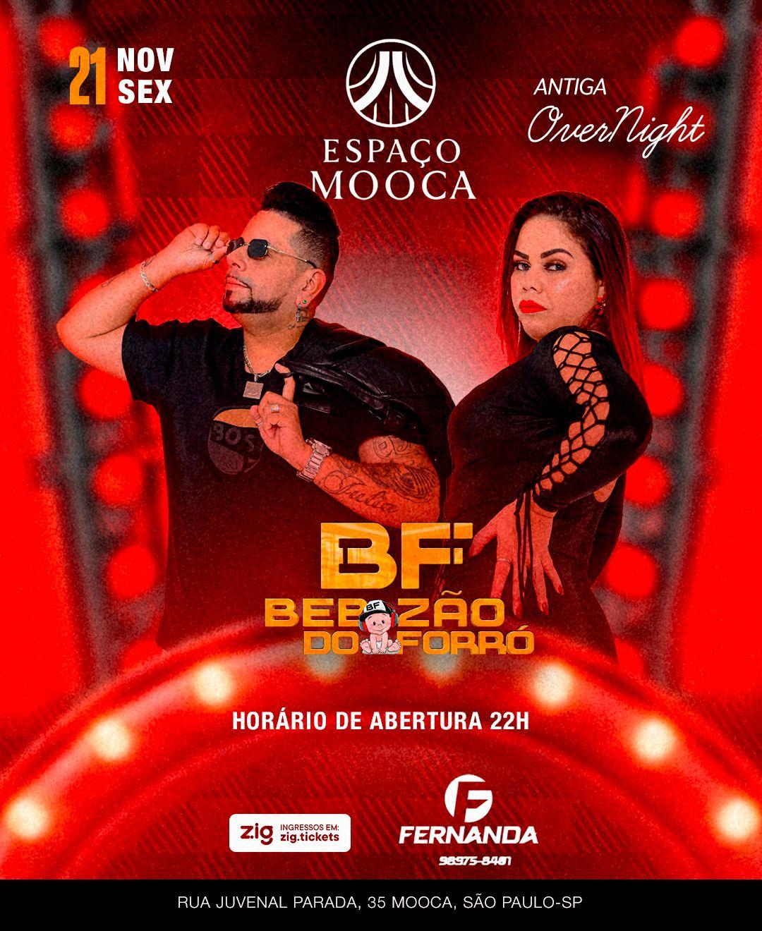 Bebezão do Forró no Espaço Mooca - 21/11