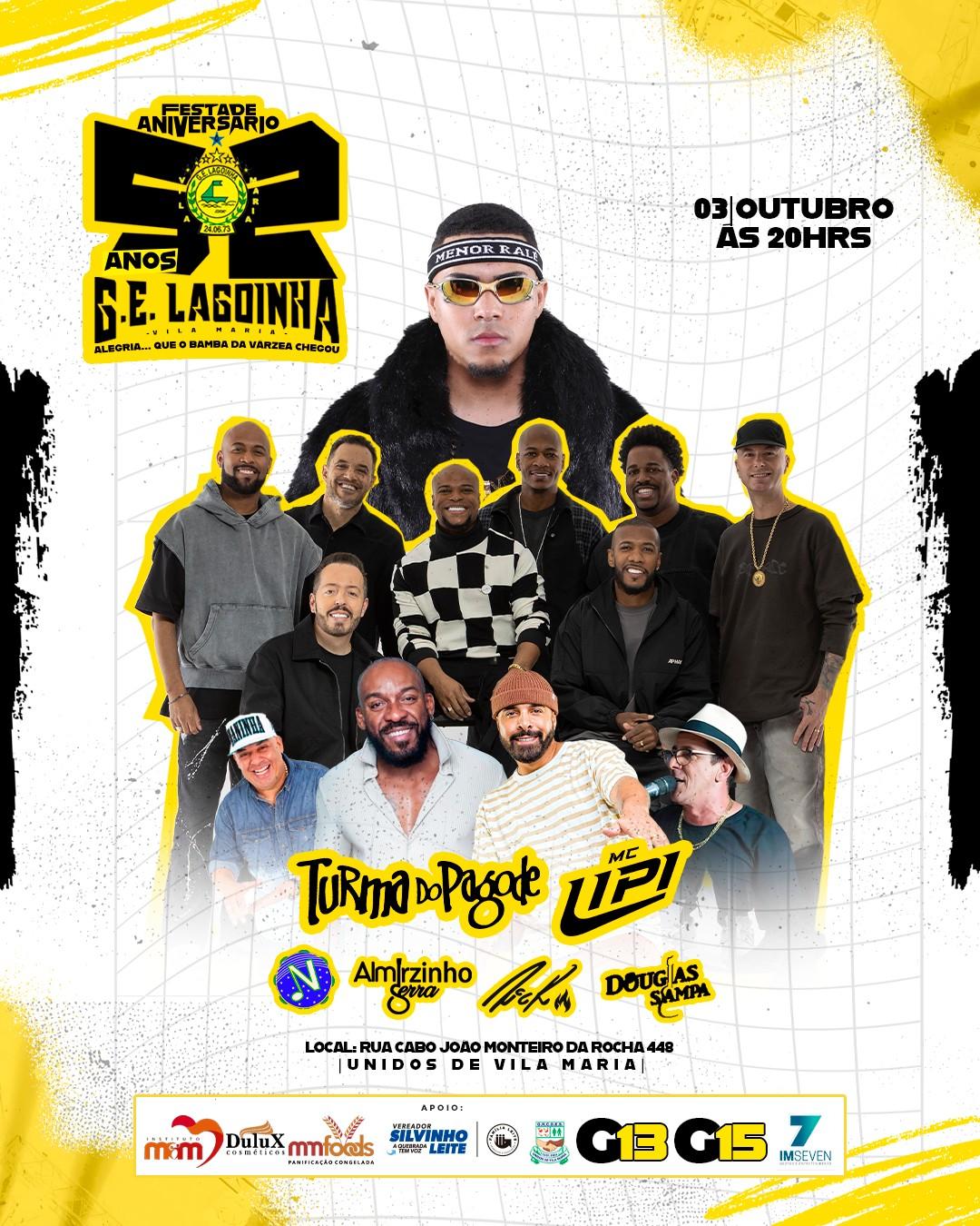 Turma do Pagode - Festa de Aniversário 52 Anos G.E Lagoinha