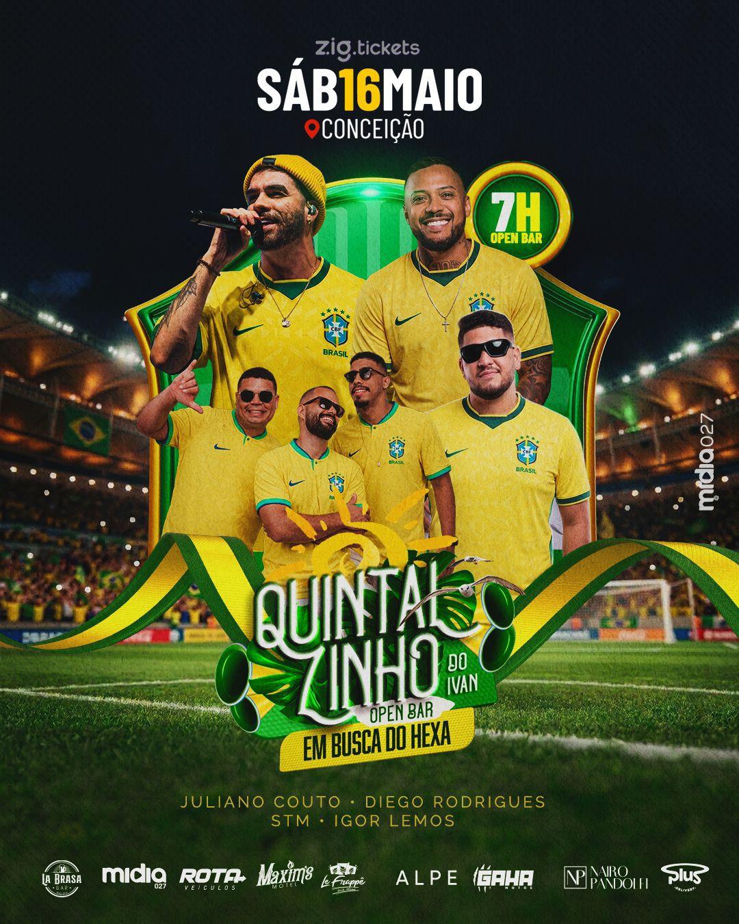 Quintalzinho do Ivan: em busca do HEXA - 16/05/2026