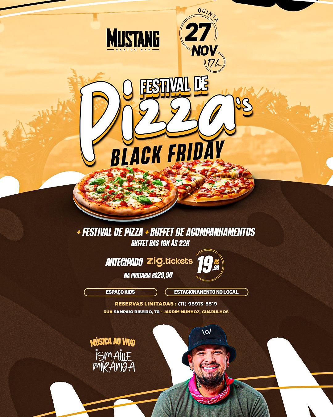 FESTIVAL DA PIZZA QUINTA 27/11/2025 NO MUSTANG GUARULHOS