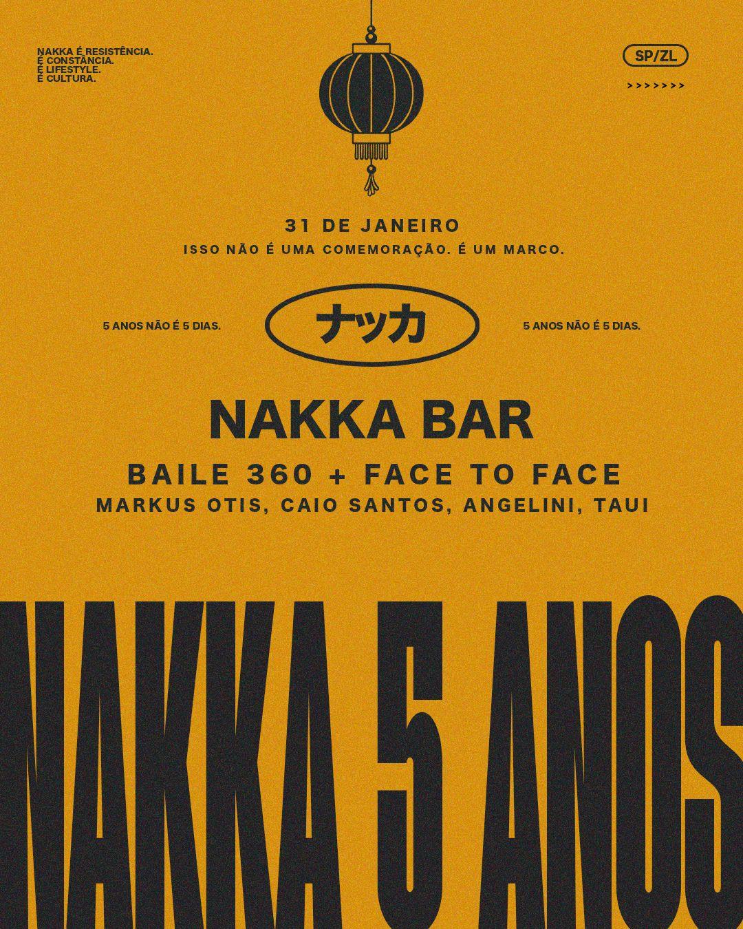 Nakka BAR: Aniversário de 5 anos 