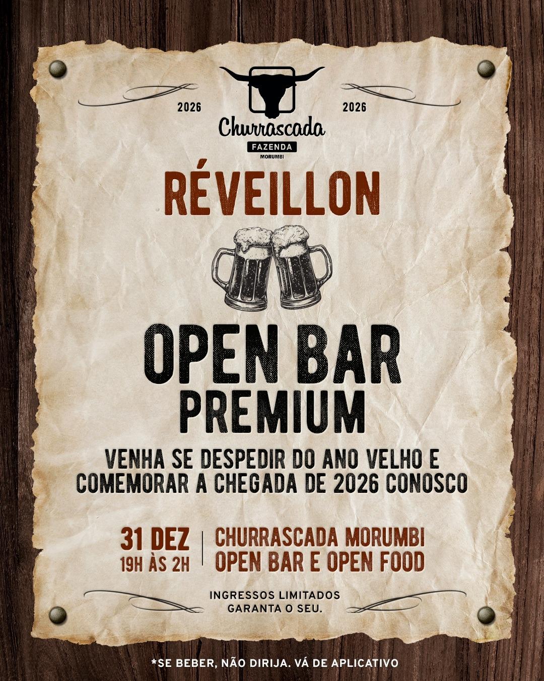 Réveillon Fazenda Churrascada Morumbi 2026