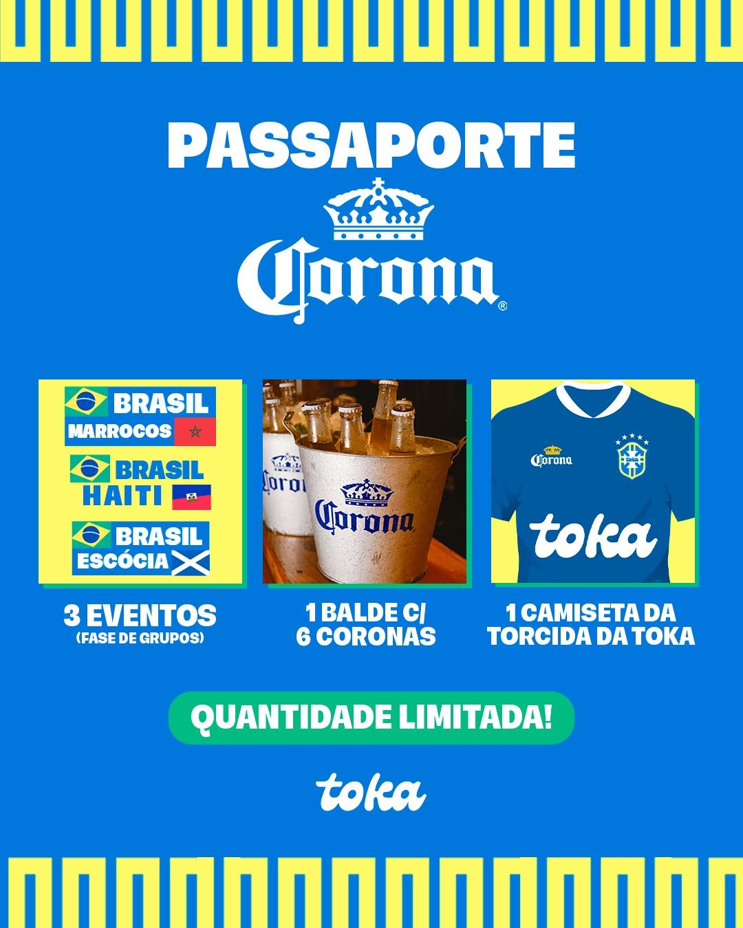 COPA É NA TOKA - PASSAPORTE CORONA