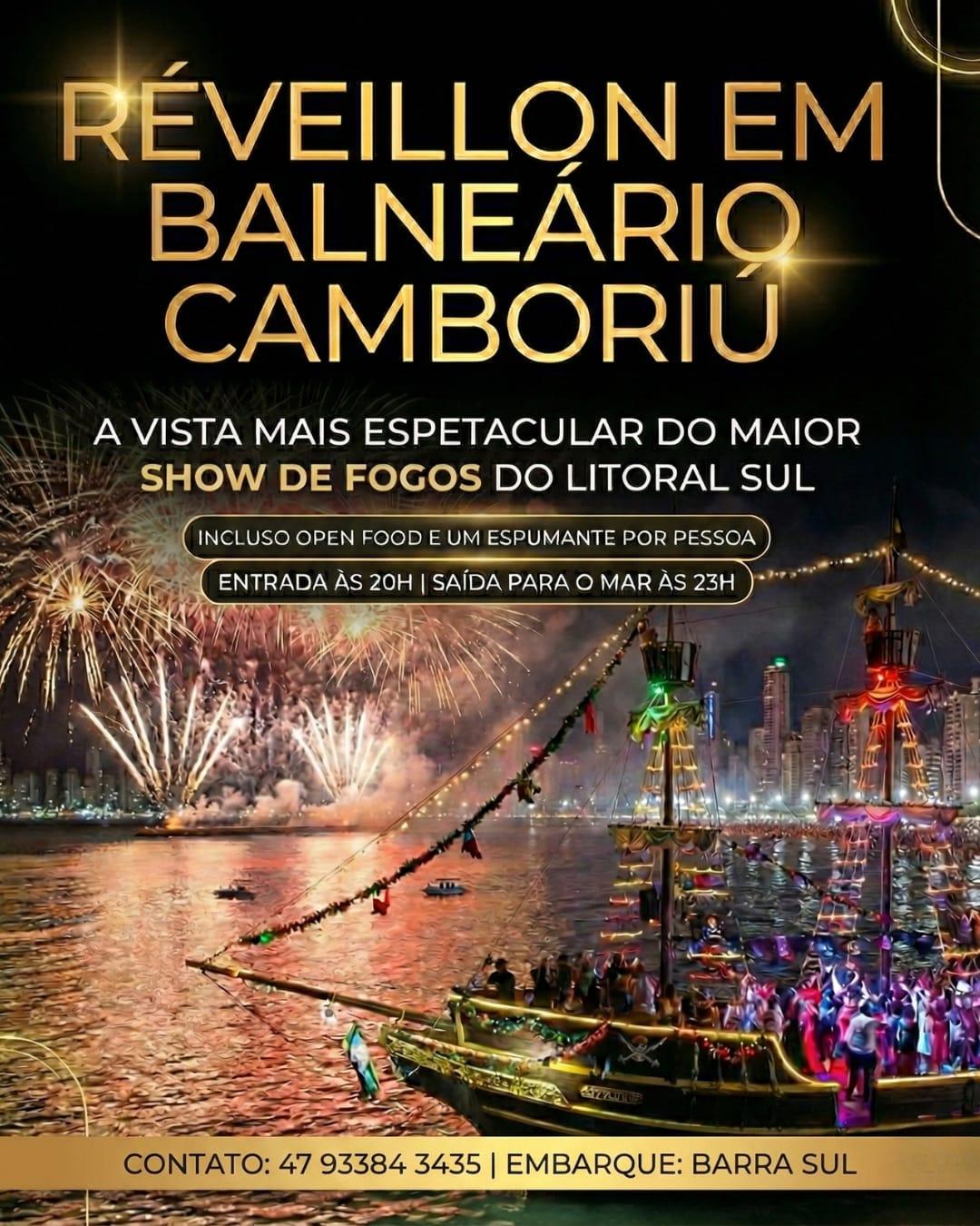  REVEILLON 2026 A BORDO - BALNEÁRIO CAMBORIÚ 