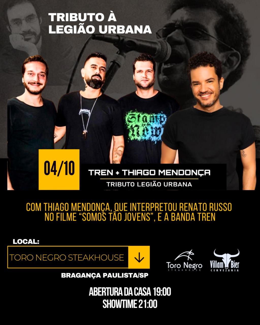 Tributo Legião Urbana – Tren + Thiago Mendonça
