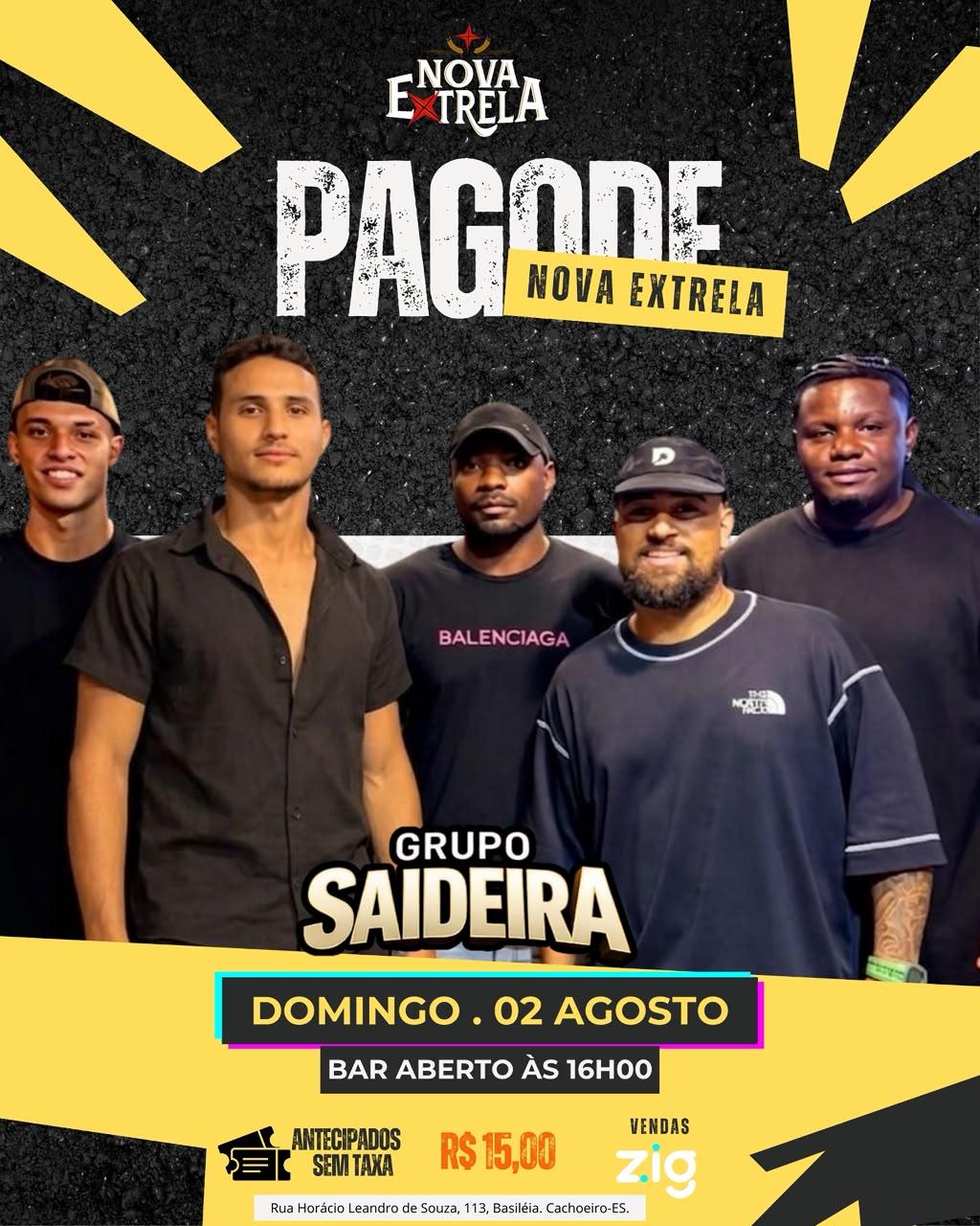 Pagode Nova Extrela - Grupo Saideira