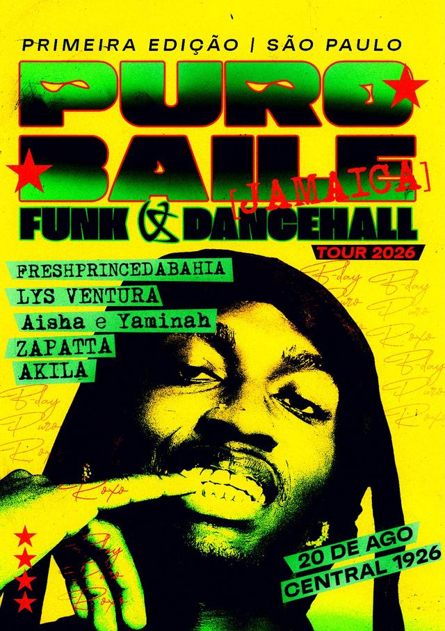 PURO BAILE: Dancehall vs Funk - 20/08 Quinta-Feira