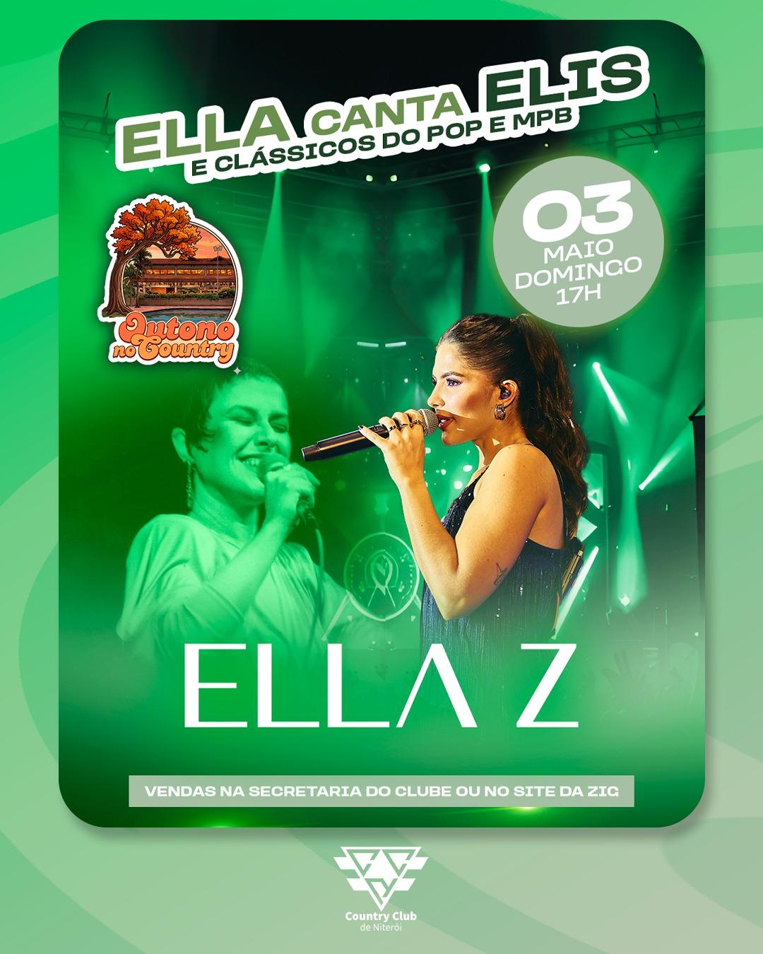ELLA CANTA ELIS NO OUTONO NO COUNTRY
