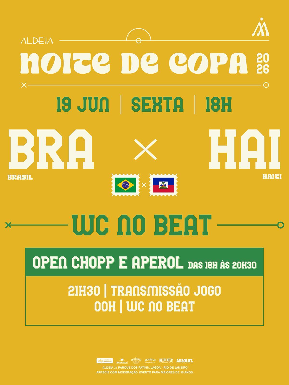 NOITE DE COPA - Aldeia Lagoa - 19/06