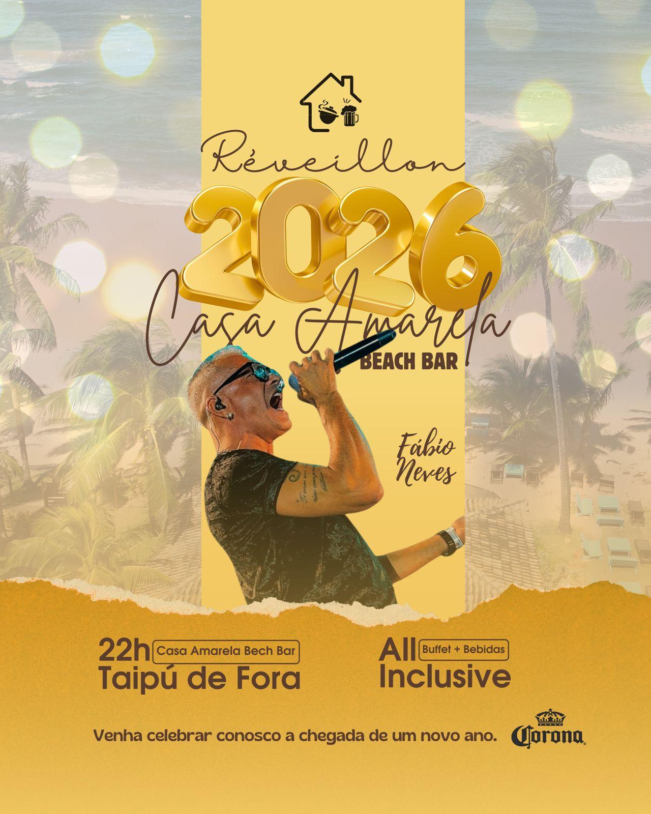 Reveillon 2026 - Casa Amarela Beach Bar