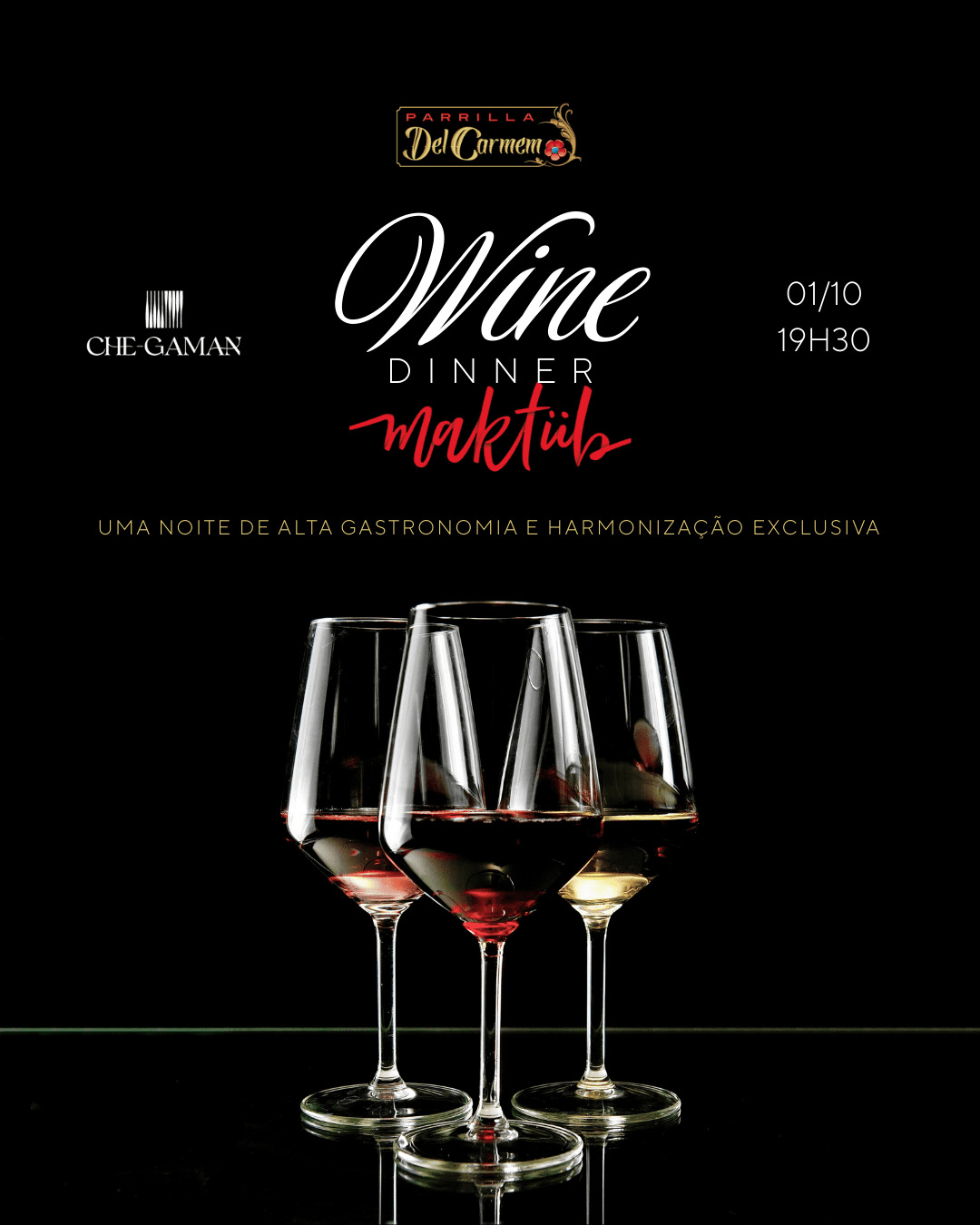 Wine Dinner - Vinícola Las Fechas, na Parrilla del Carmem