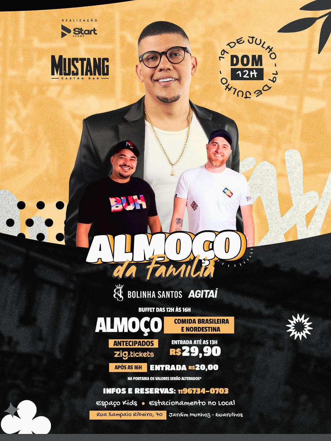 DOMINGO 19/07/2026 NO MUSTANG GUARULHOS